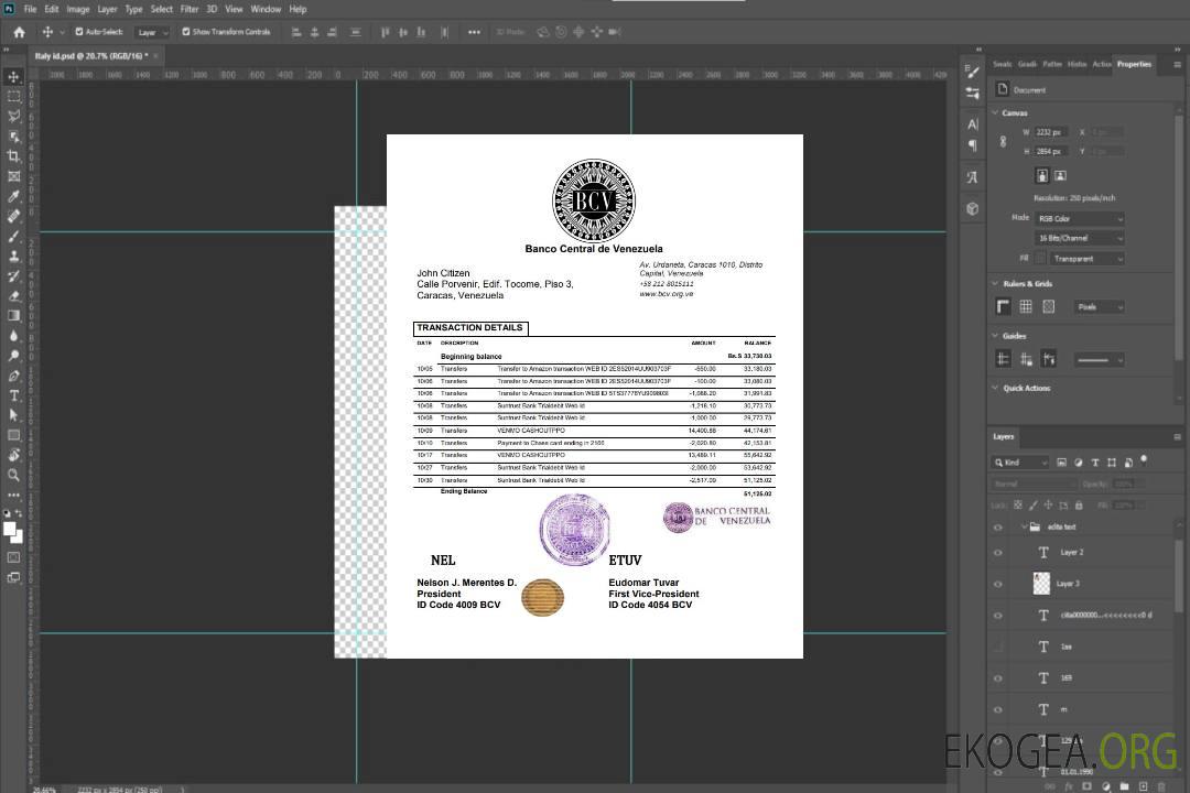 Venezuela Banque centrale du Venezuela template